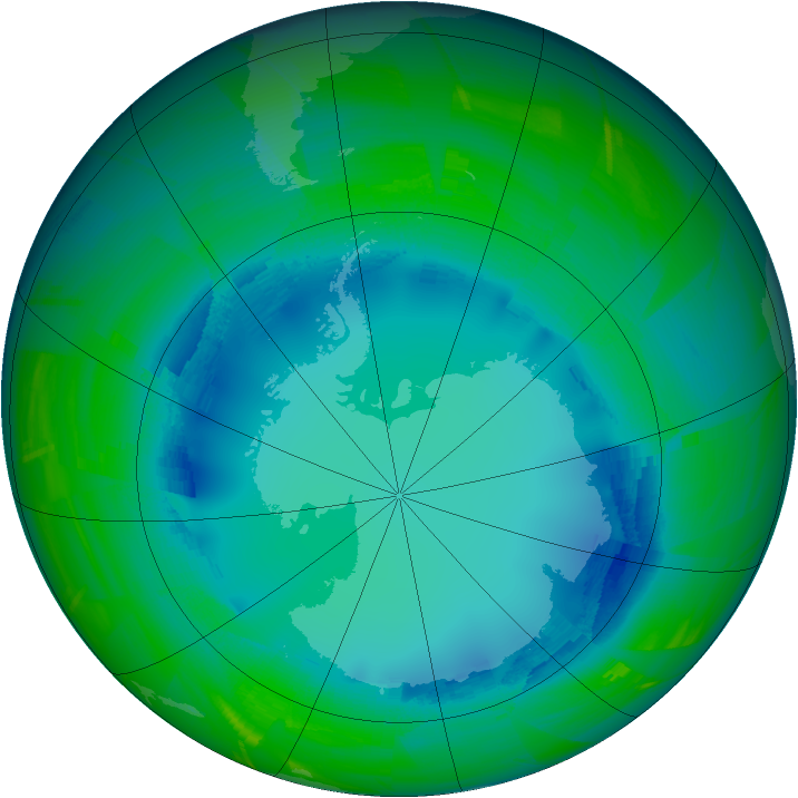Ozone Map 2009-08-08